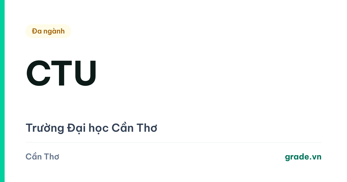 Review Đại học Cần Thơ: Sư phạm Toán 28,12 điểm, học phí 27,38–44 triệu, và trường lớn nhất miền Tây