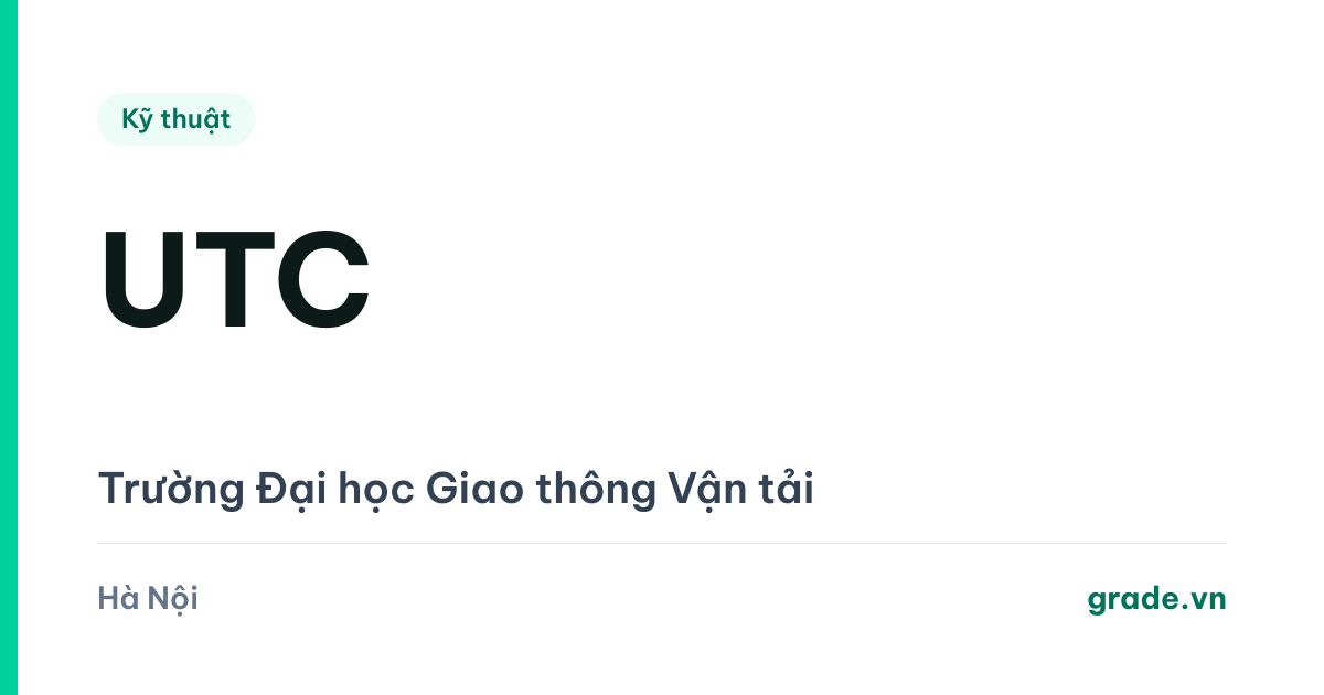 Review Đại học Giao thông Vận tải (UTC): đường sắt tốc độ cao từ đáy bảng lên 23,96 điểm chỉ sau một năm