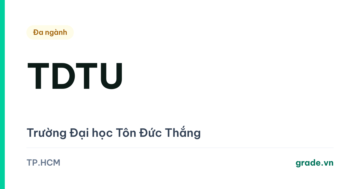 Review Đại học Tôn Đức Thắng (TDTU): điểm chuẩn công bố trên THANG 40, khuôn viên đẹp nhất TP.HCM, học phí 20,5–88 triệu