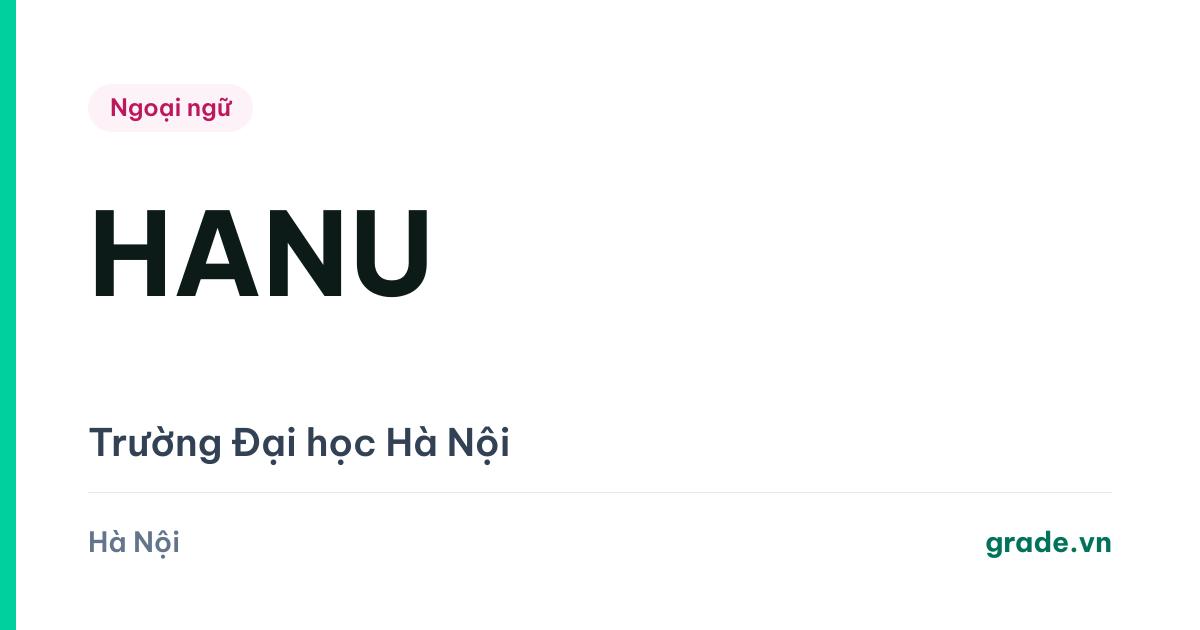 Review Trường Đại học Hà Nội (HANU): điểm chuẩn trên THANG 40, và năm đầu tiên trường nhân đôi Toán hoặc Văn thay vì tiếng Anh