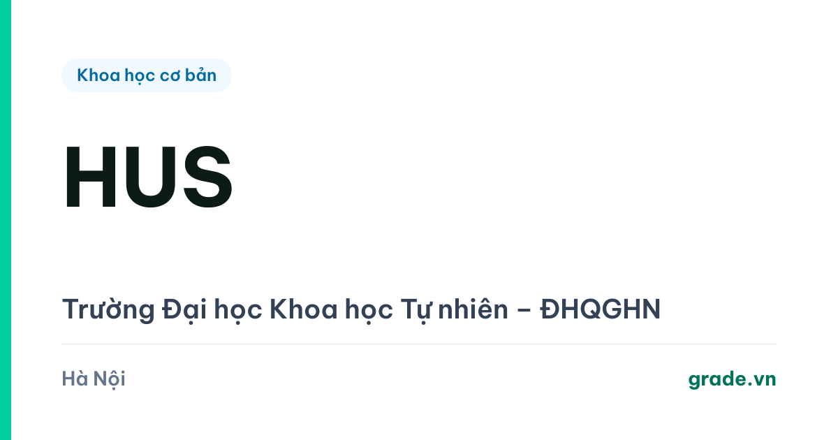 Review Trường ĐH Khoa học Tự nhiên – ĐHQGHN (HUS): Toán học 26,35 điểm, học phí từ 19,1 triệu, và trường của những người học để hiểu