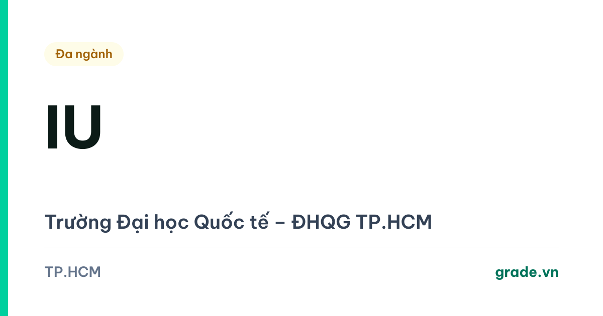 Review Trường ĐH Quốc tế – ĐHQG TP.HCM (IU): dạy toàn bộ bằng tiếng Anh, điểm chuẩn thang 100, học phí 45–55 triệu